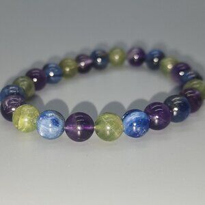 2/$13 Colorful Gemstone Spiritual Bracelet - Vibrant Energy Healing Jewelry
